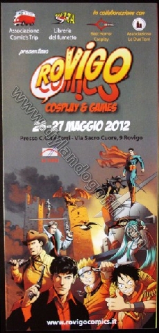 PIEGHEVOLE ROVIGO COMICS 2012                                                                                                                                                                                                                             