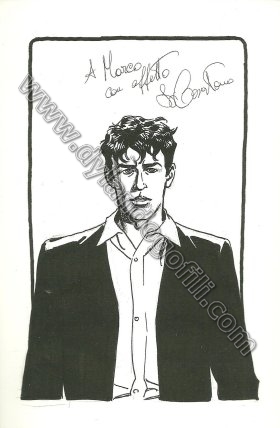 CARTOLINA DYLAN DOG 25 - GIAMPIERO CASERTANO                                                                                                                                                                                                              