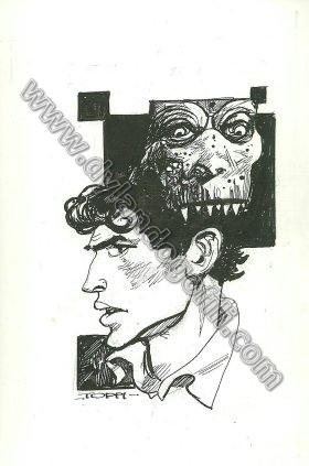 CARTOLINA DYLAN DOG 25 - SERGIO TOPPI                                                                                                                                                                                                                     