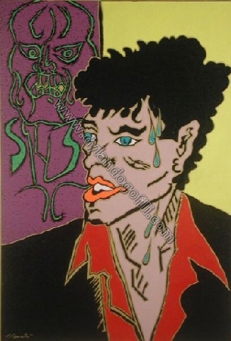 DYLAN DOG A OLIO SU TELA                                                                                                                                                                                                                                  