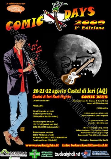 POSTER DELLA MANIFESTAZIONE COMIC DAYS 2009                                                                                                                                                                                                               